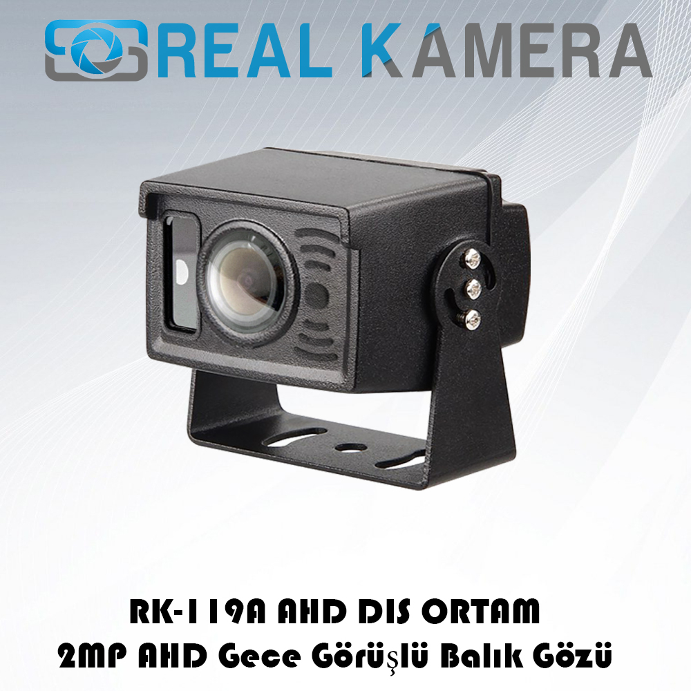RK-119 2MP AHD Gece Görüşlü Balık Gözü Lens Geri Görüş Araç Kamerası